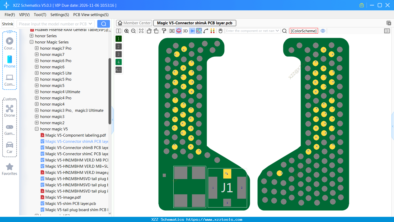 Magic V5-Connector ShimA PCB Layer